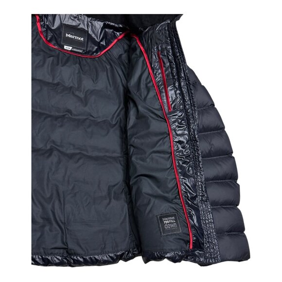 MARMOT 700 Down Fill Winter Designer Puffer Parka Jacket Ski Coat Womens Medium - Picture 8 of 8